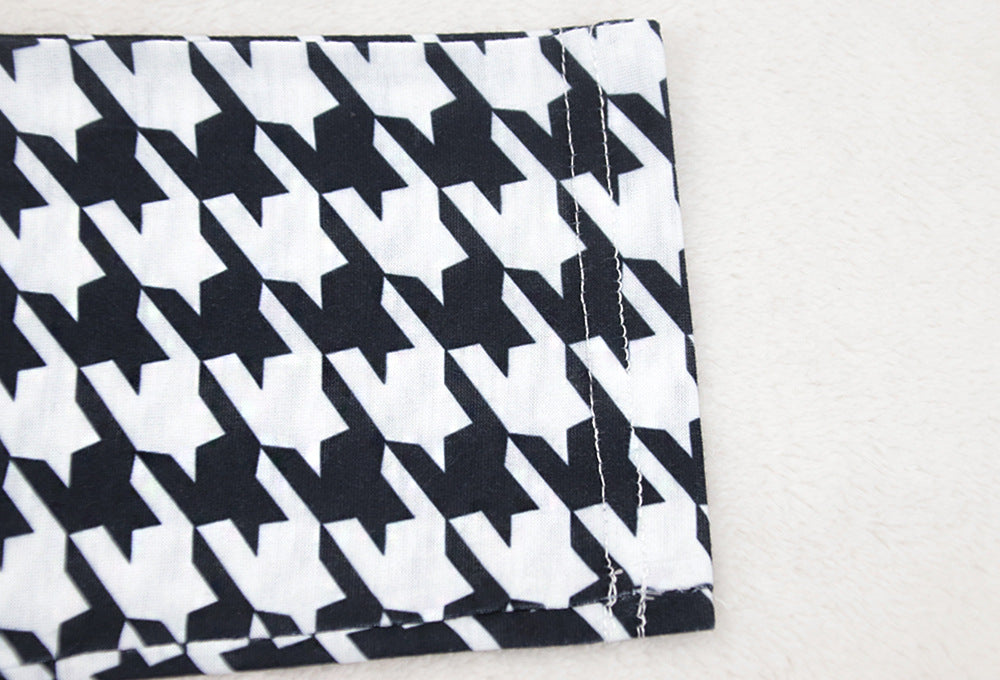 Spring Printed Long-Sleeved Slim Fit Women's Strap Casual Two Piece Pants Set 49