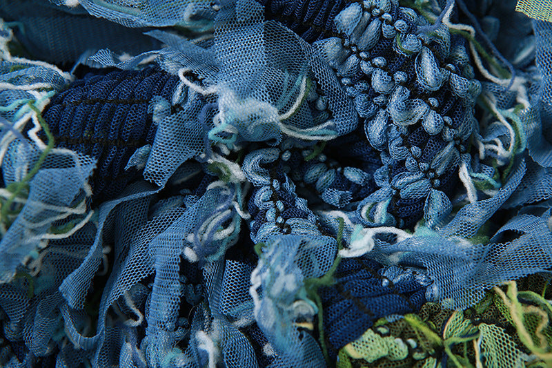 Autumn Women's Sexy High Neck Sleeveless Tassel See-Through High Waist Slim Long Dress 16