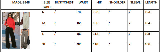 Women Style street side pocket loose Pants 11