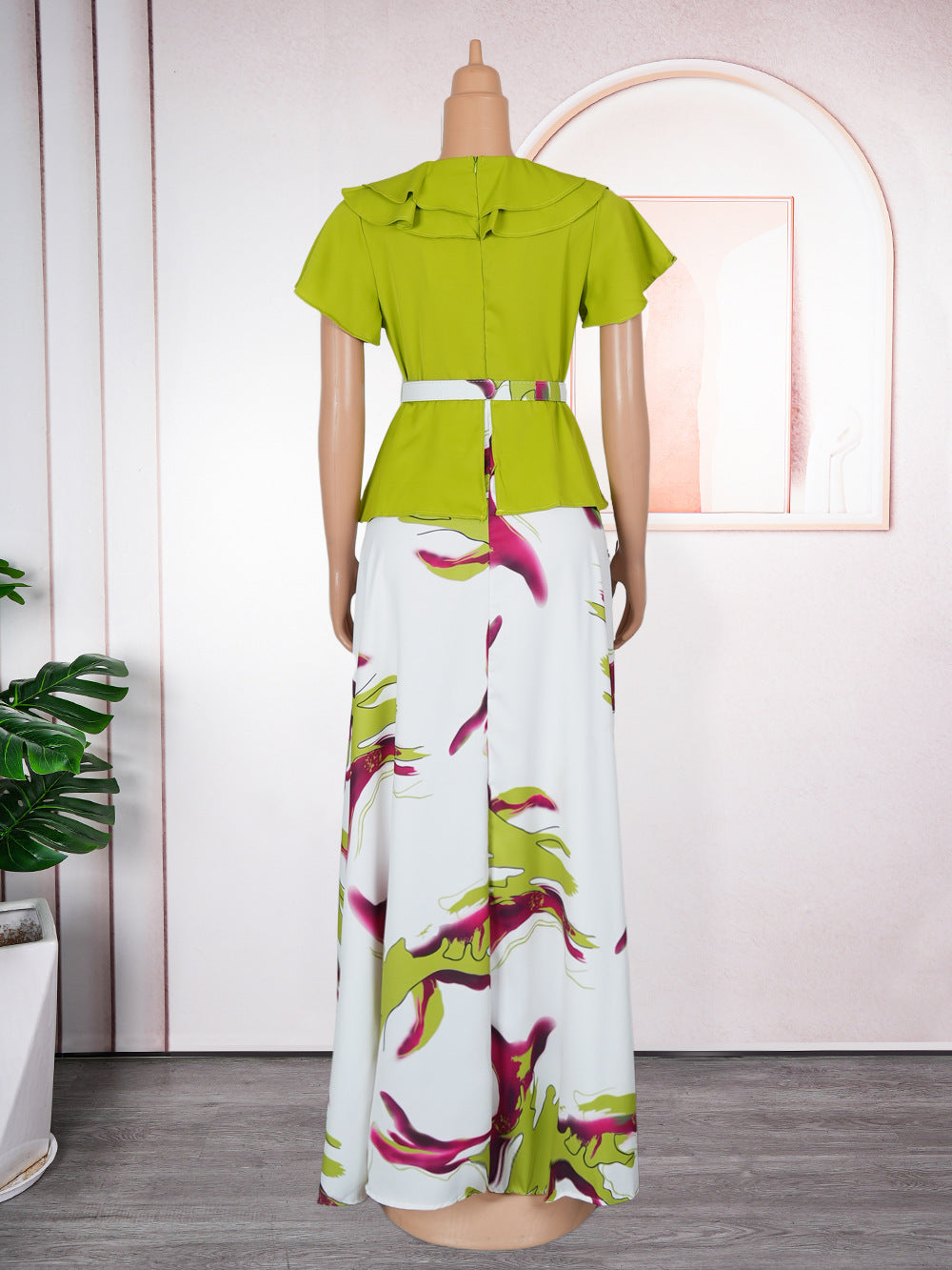 Plus Size African Women Spring Summer Dress 13