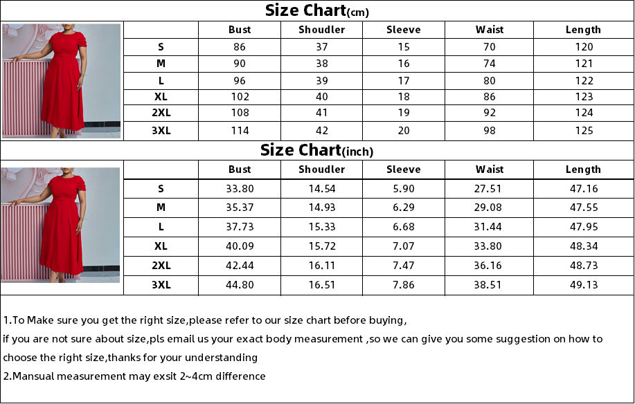 Women Summer Fashion Chic Elegant Short Sleeve Irregular Plus Size African Dress 8