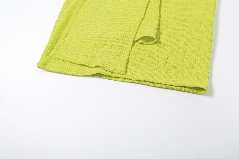 Women Summer Sexy Strapless Top and Long Skirt Two-Piece Set 34