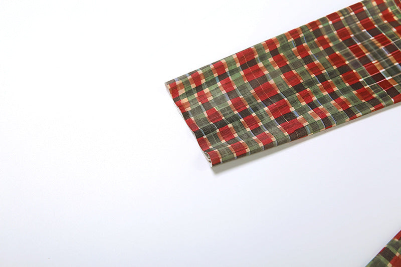 Women's Autumn Slim Fit Check Print Long Sleeve Bodycon Short Dress 14