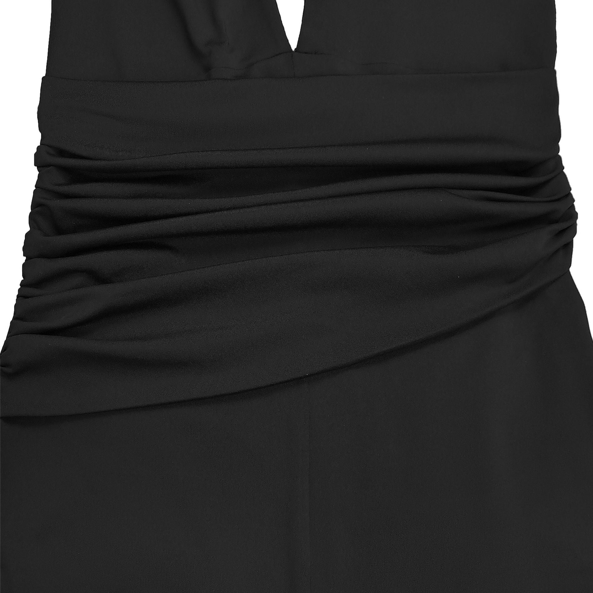 Women  Lace-Up Sexy V Neck Halter Neck Solid Jumpsuit 15