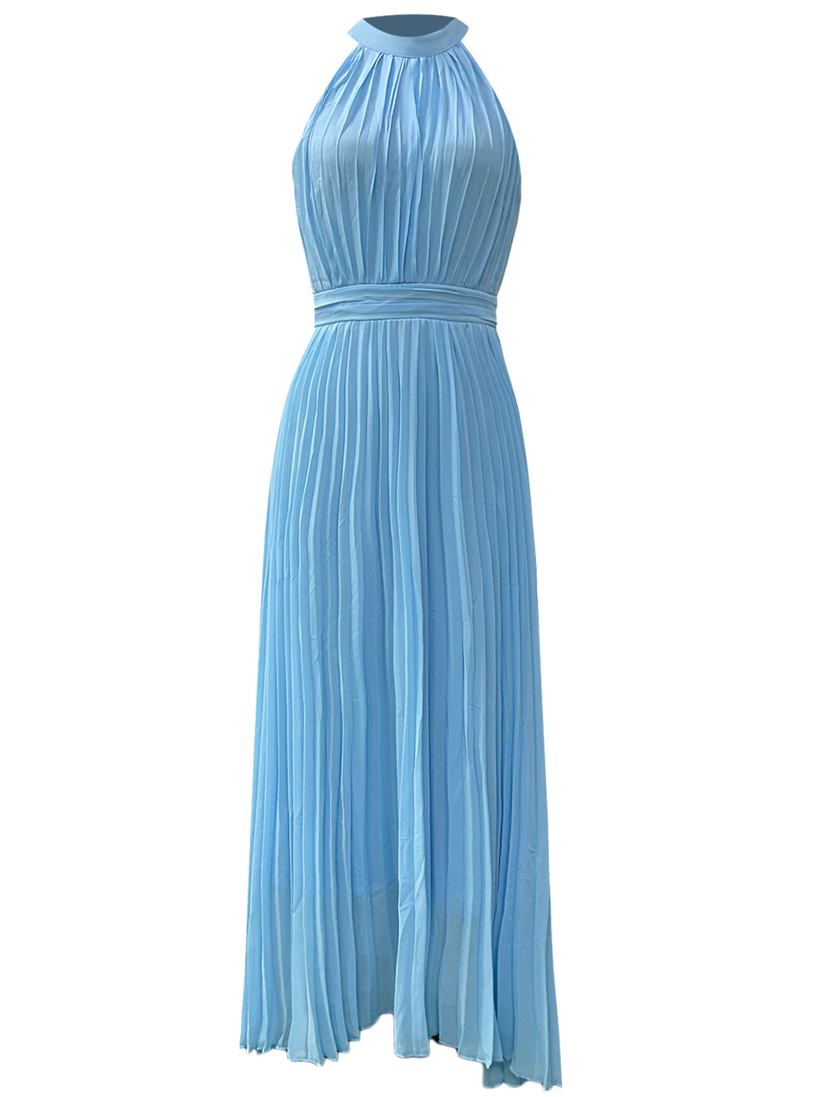 Women Spring/Summer Beach Holidays Sexy Pleated Dress 5