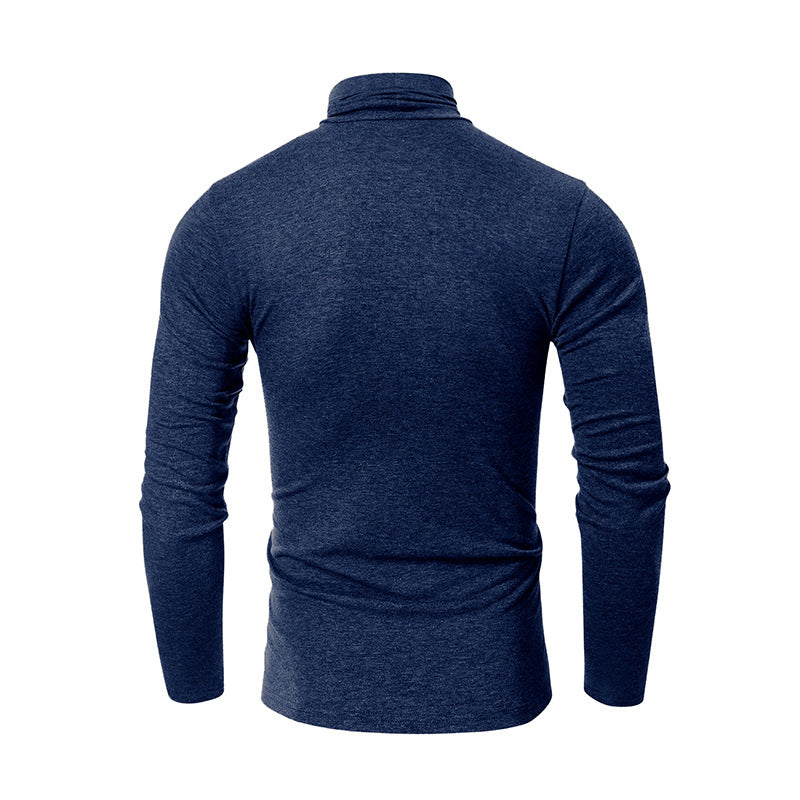 Men's Fall and Winter Turtleneck Basic Long Sleeve T-Shirt 58