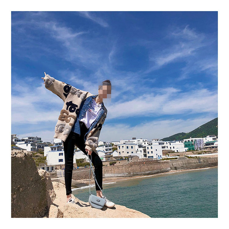 Women Fall/Winter Style Casual Button V-Neck Sweater 6