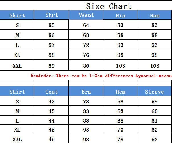 Women Long Sleeve Top and Bodycon Skirt Two Piece Set 14