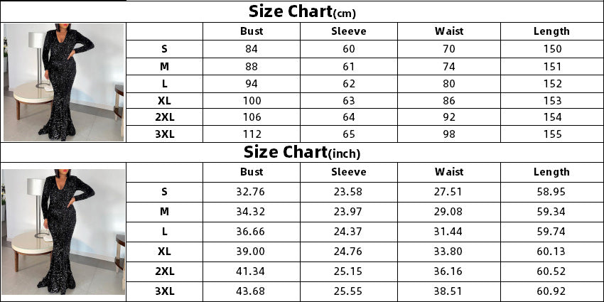 Women Sexy Formal Party Sequin Fishtail Evening Dress 12