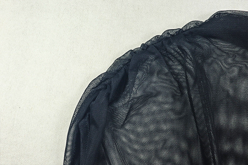 Women Solid Patchwork Sleeveless Turtleneck Pleated Bodycon Dress 10