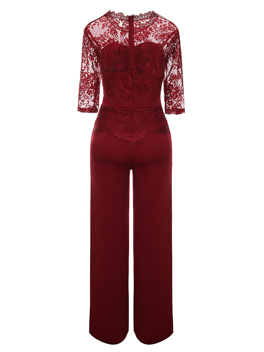 Women sexy lace Jumpsuit 21