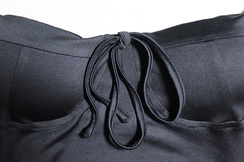 Women Lace Mesh Patchwork Long Sleeve Bodycon Dress 14