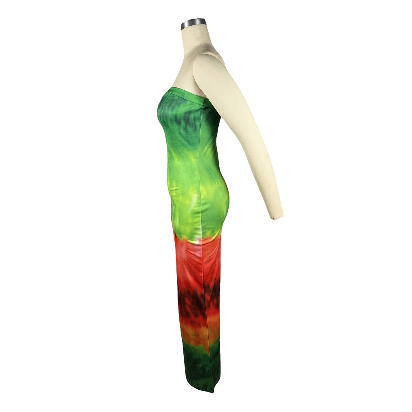 Women's Digital Positioning Print Wrap Dresses Club Maxi Dress 12