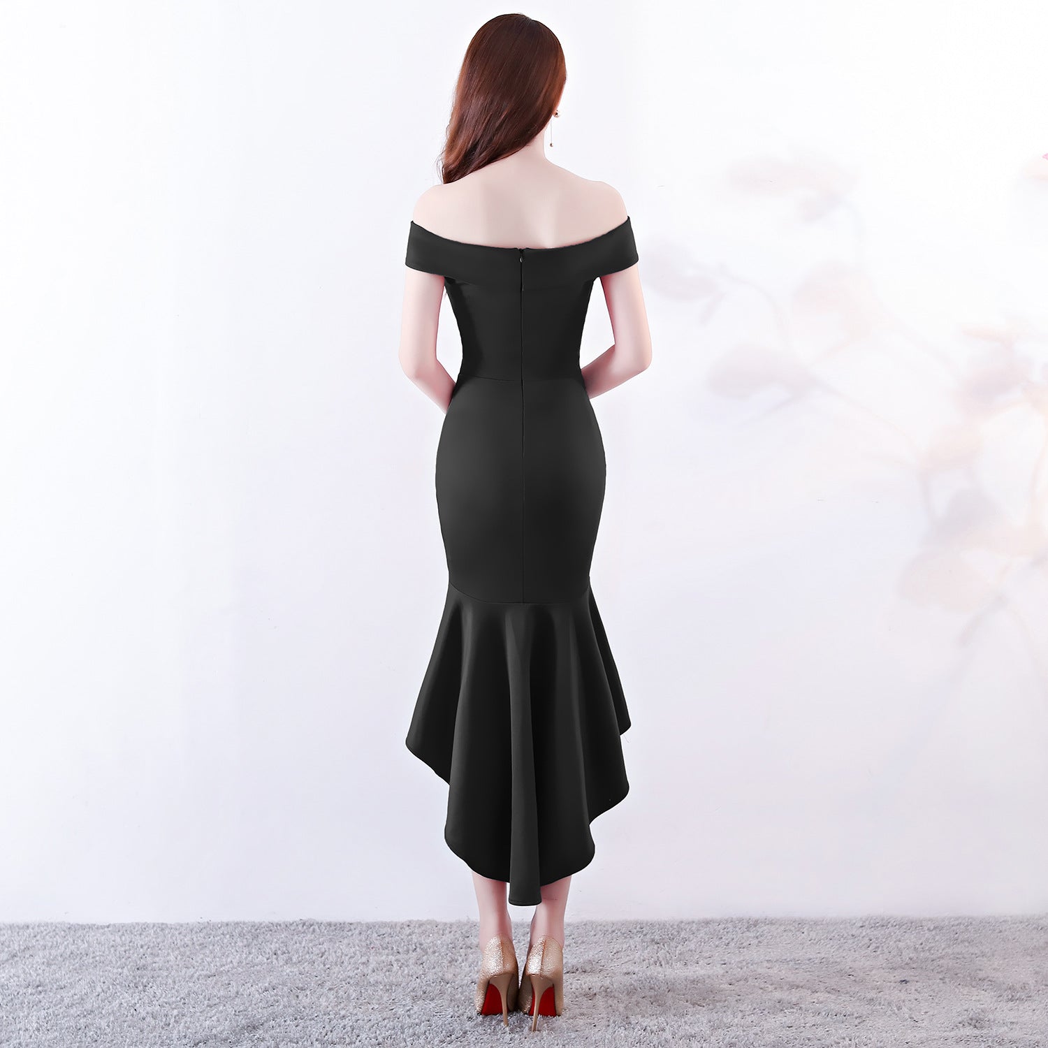 Women Elegant Maxi Off Shoulder Mermaid Evening Dress 21
