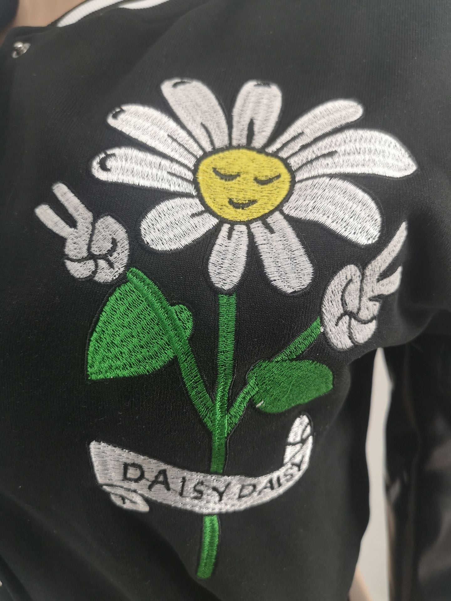 Women's Fashion Casual Jackets Embroidered Baseball Coats 19