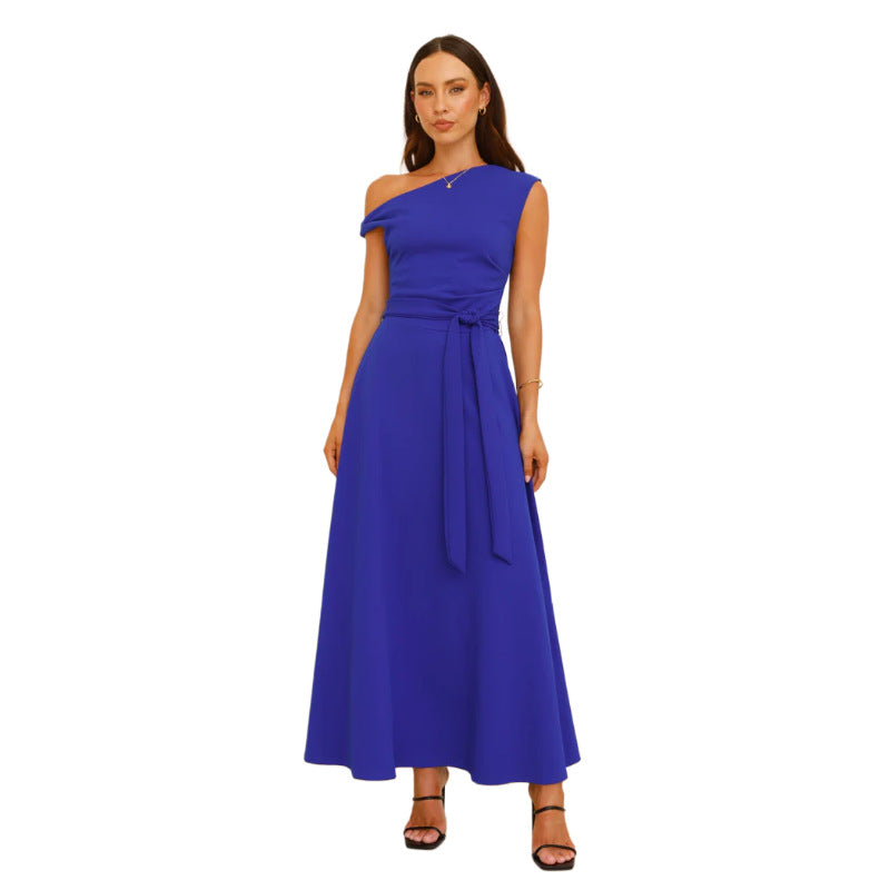 Women's Eelegant Sleeveless Solid Color Long Dress 13