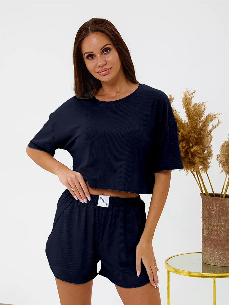 Summer Casual Women's Pajamas Comfortable Sexy Shorts Loungewear Set Outdoor Wear 5