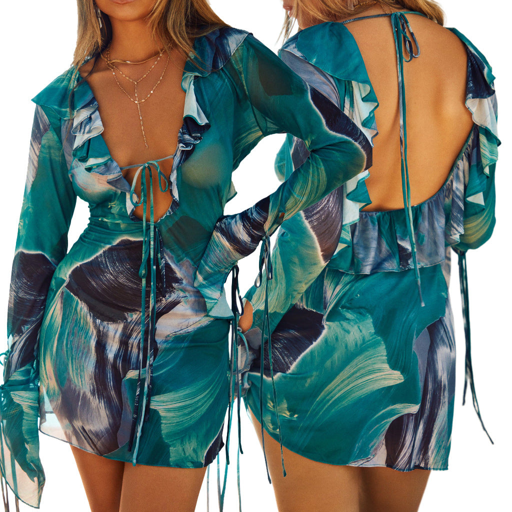 Women Sexy Stretch Mesh Dress 8