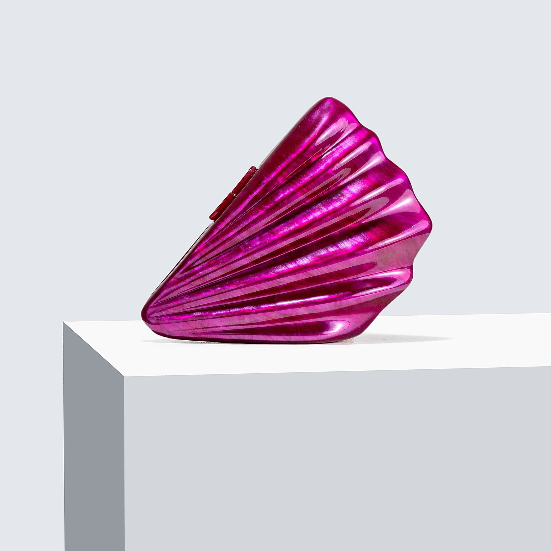 Women's Shoulder/Crossbody Bag Fan-Shaped Shell Acrylic Clutch for Wedding & Evening Party 5