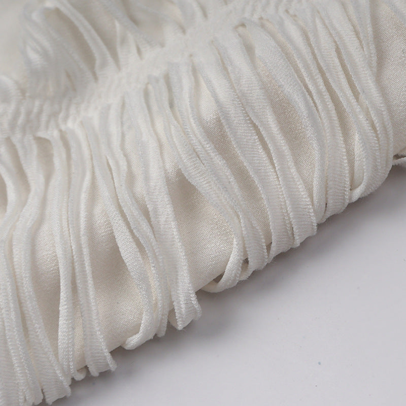 Women summer Solid Casual sleeveless hooded tassel dress 13