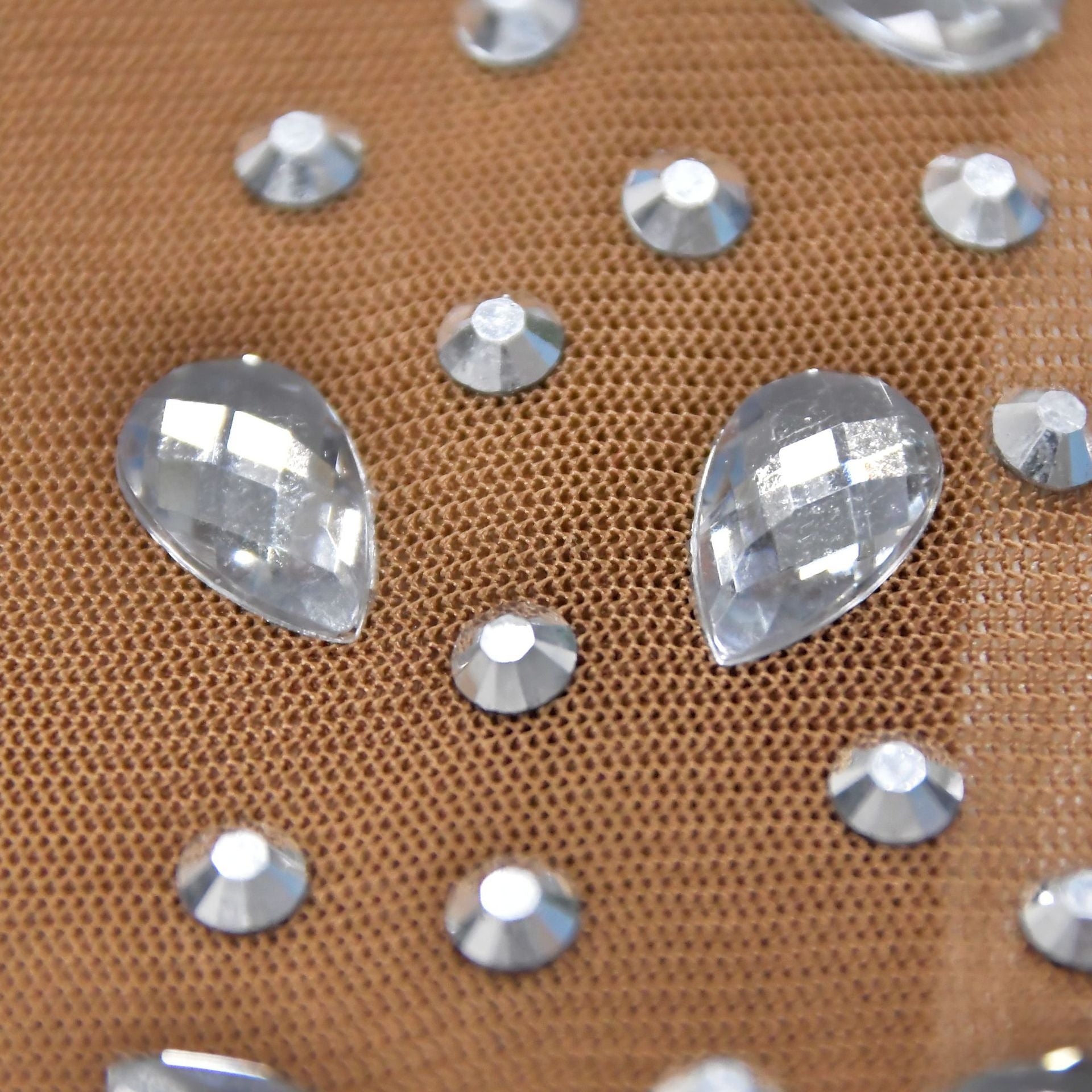 Women Solid mesh Beaded long sleeve dress 20