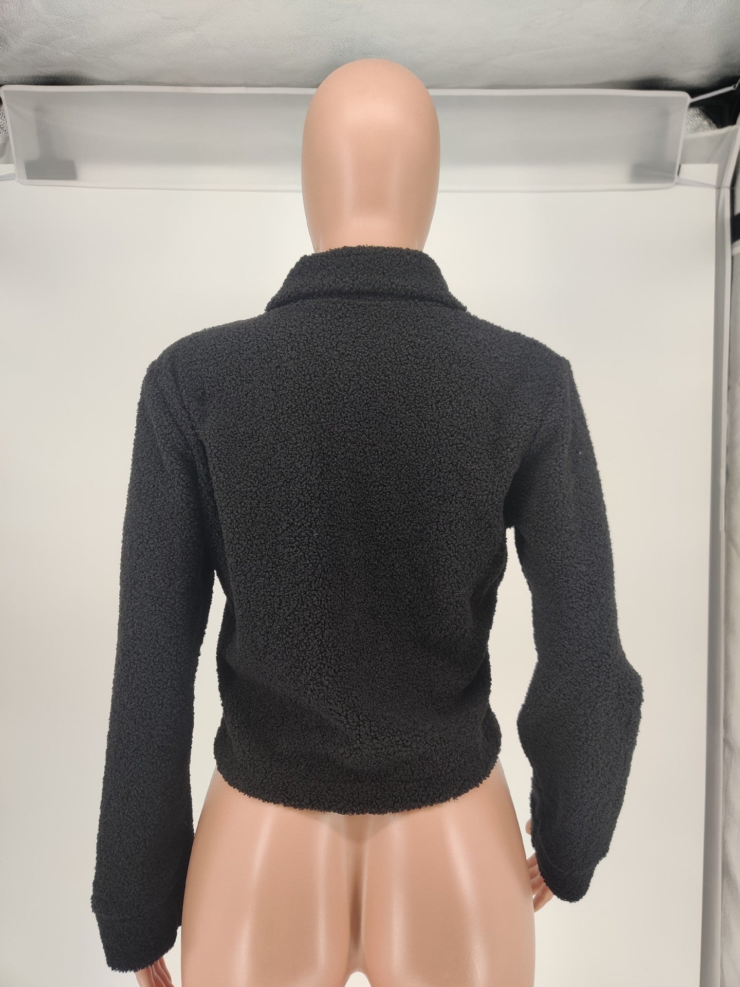 Women's Plush Solid Color Coat 7