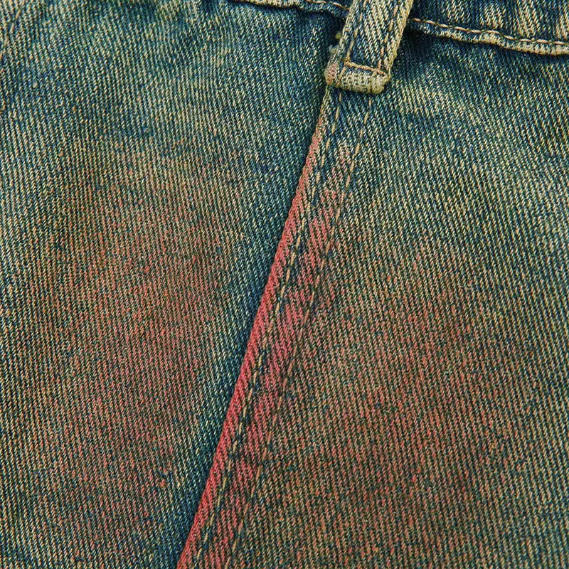 Women Denim Suspender Strapless Top and Multi-Pocket Multi-Color Skirt Two-Piece Set 9