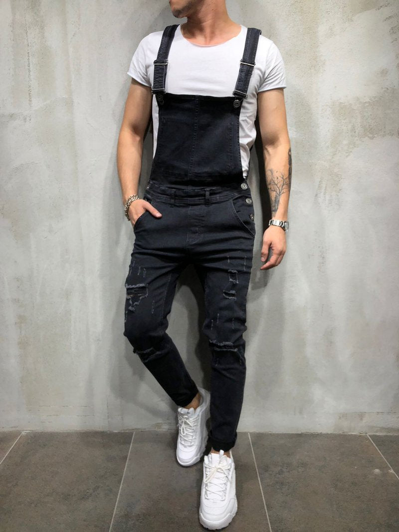 Men'S Denim Bib Suspender Men'S Denim Pant Jumpsuit 11