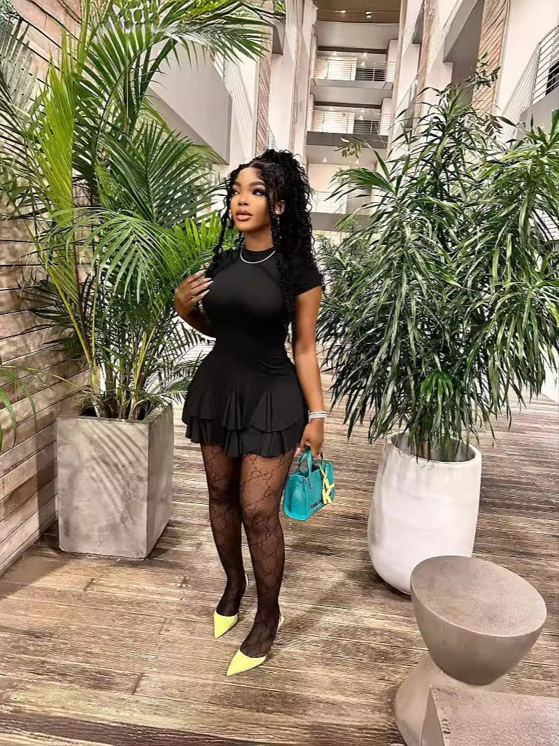 Women Clothing Irregular Mini Dress 8