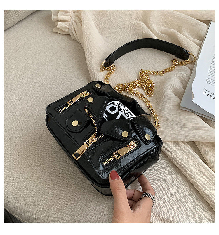 Women Uniform Bag Turndown Collar Jacket Style Bag 42