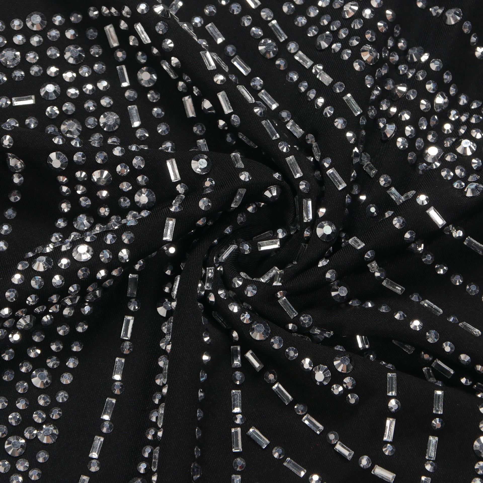 Women's Beaded Feather Off Shoulder Bodycon Dress 24