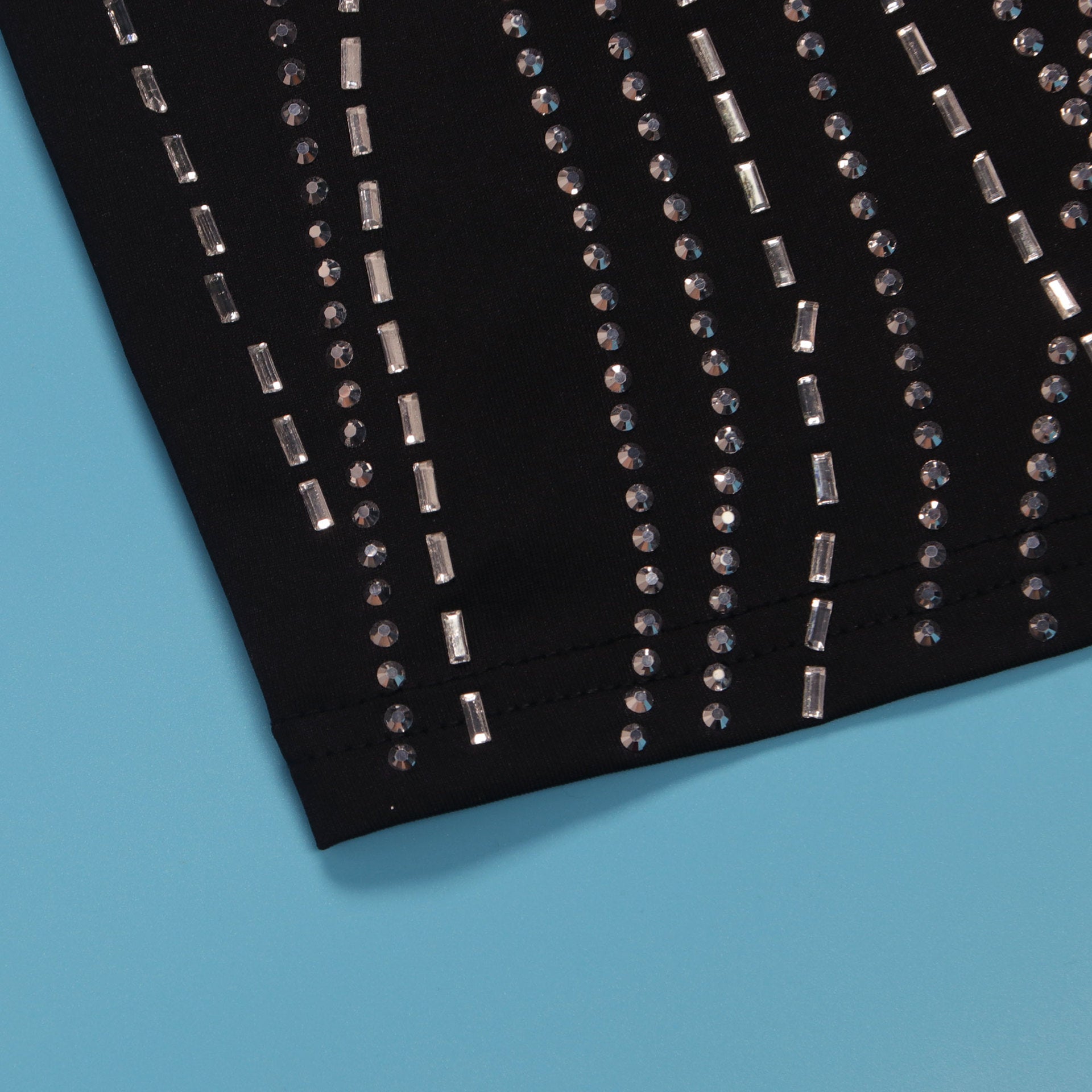 Women Sexy Long Sleeve Beaded Backless Hollow Solid Dress 38