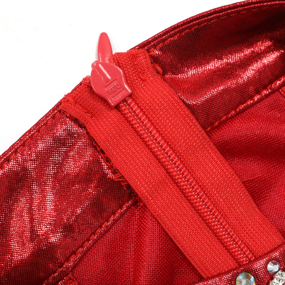 Women Sleeveless High Slit Solid Beaded Maxi Dress 17