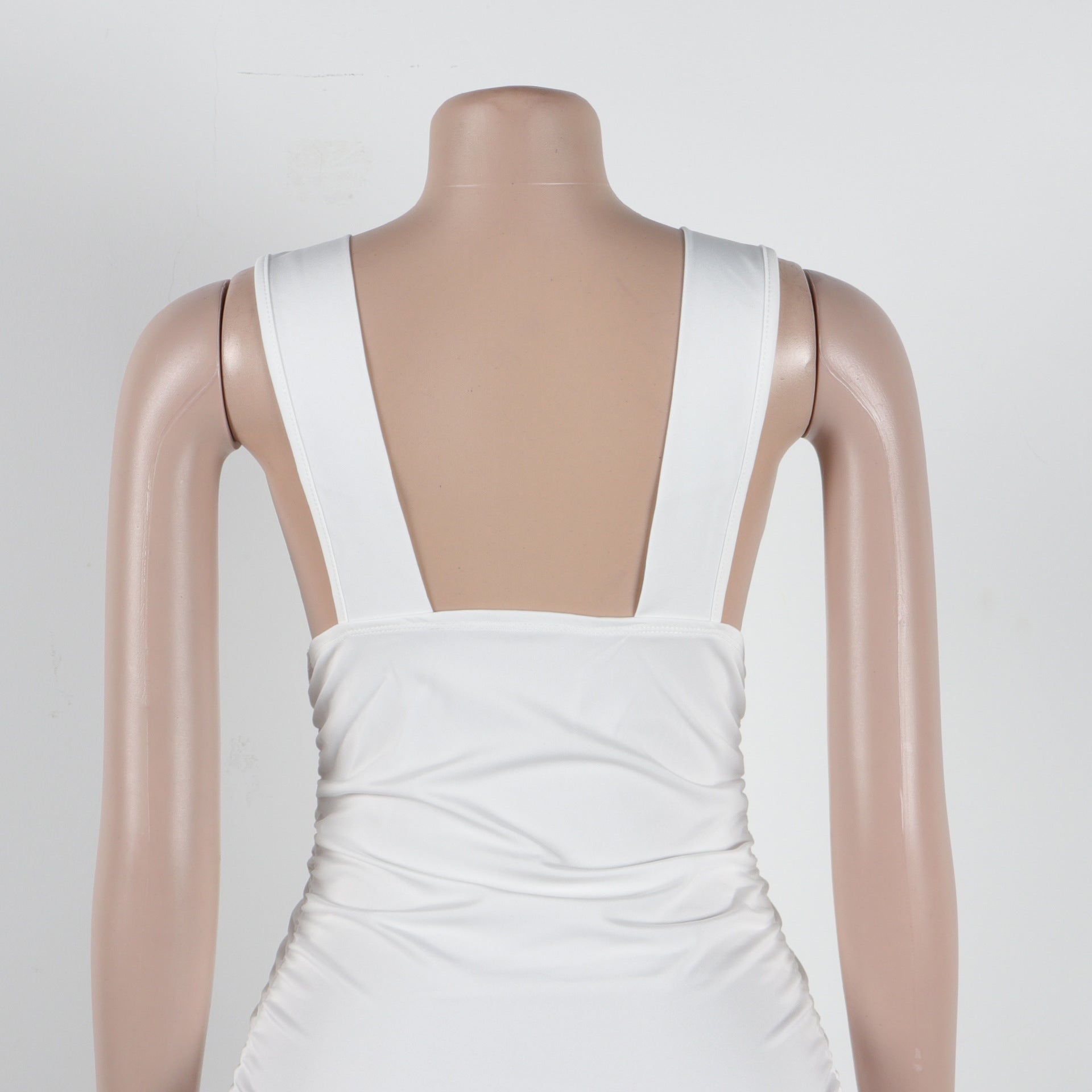 Sexy slim deep V neck sleeveless nightclub dress 43