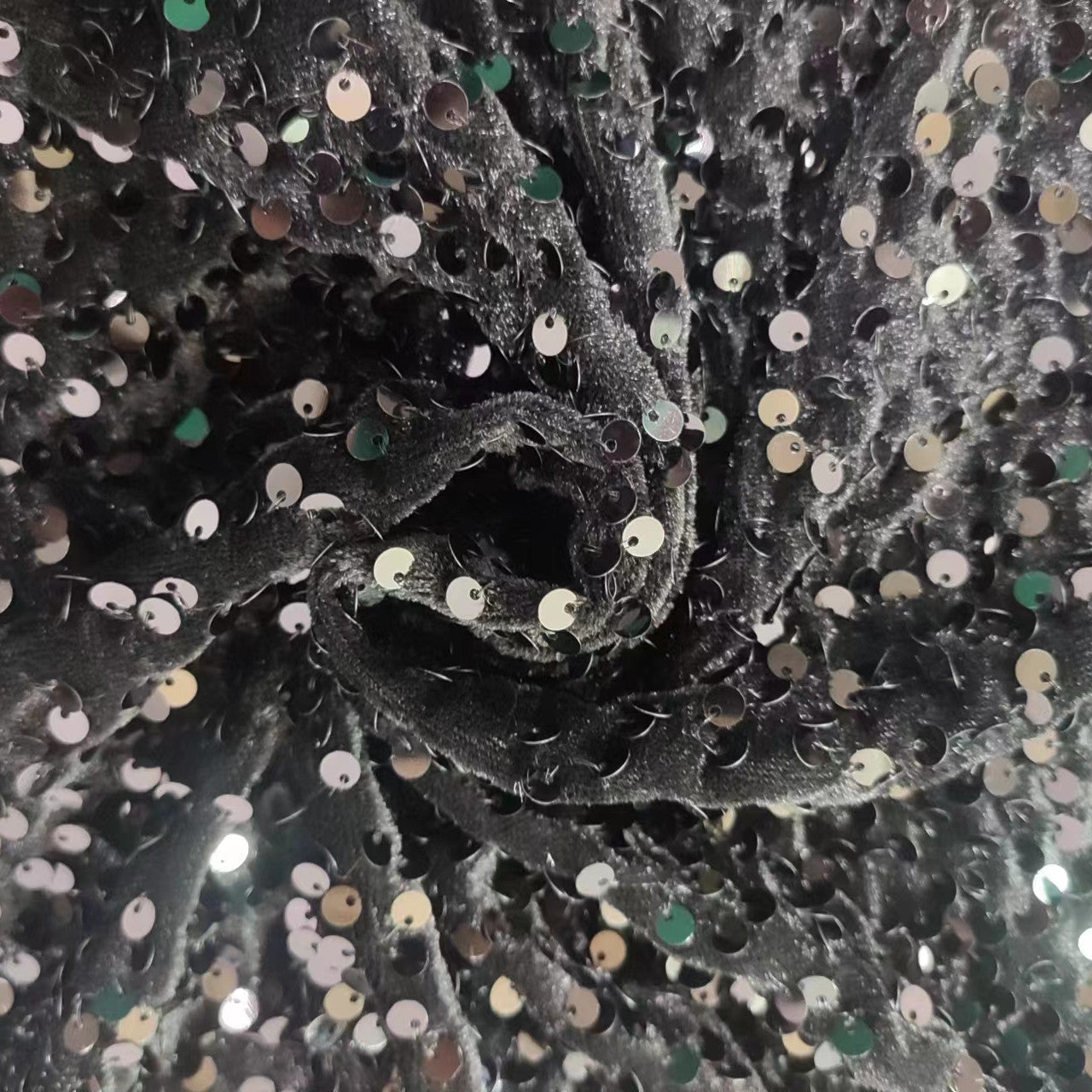 Plus Size Women Sequin Summer Casual Round Neck Short Sleeve Solid Dress 23