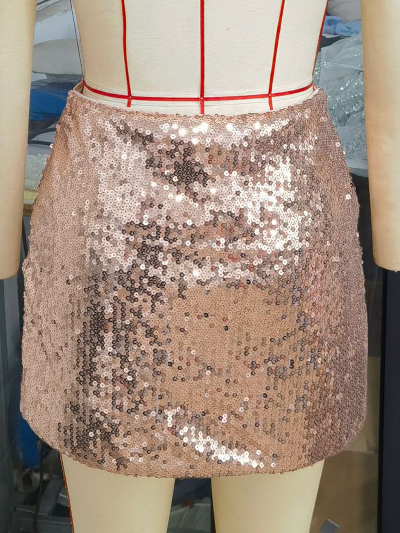 Summer women's Sexy sequined nightclub skirt 12