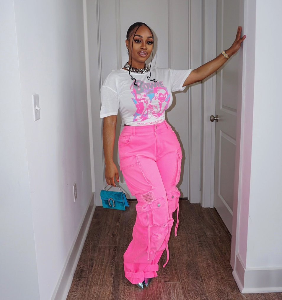 Denim Cargo Pants Multi-Pocket Pants Retro Casual Pocket Pants 3