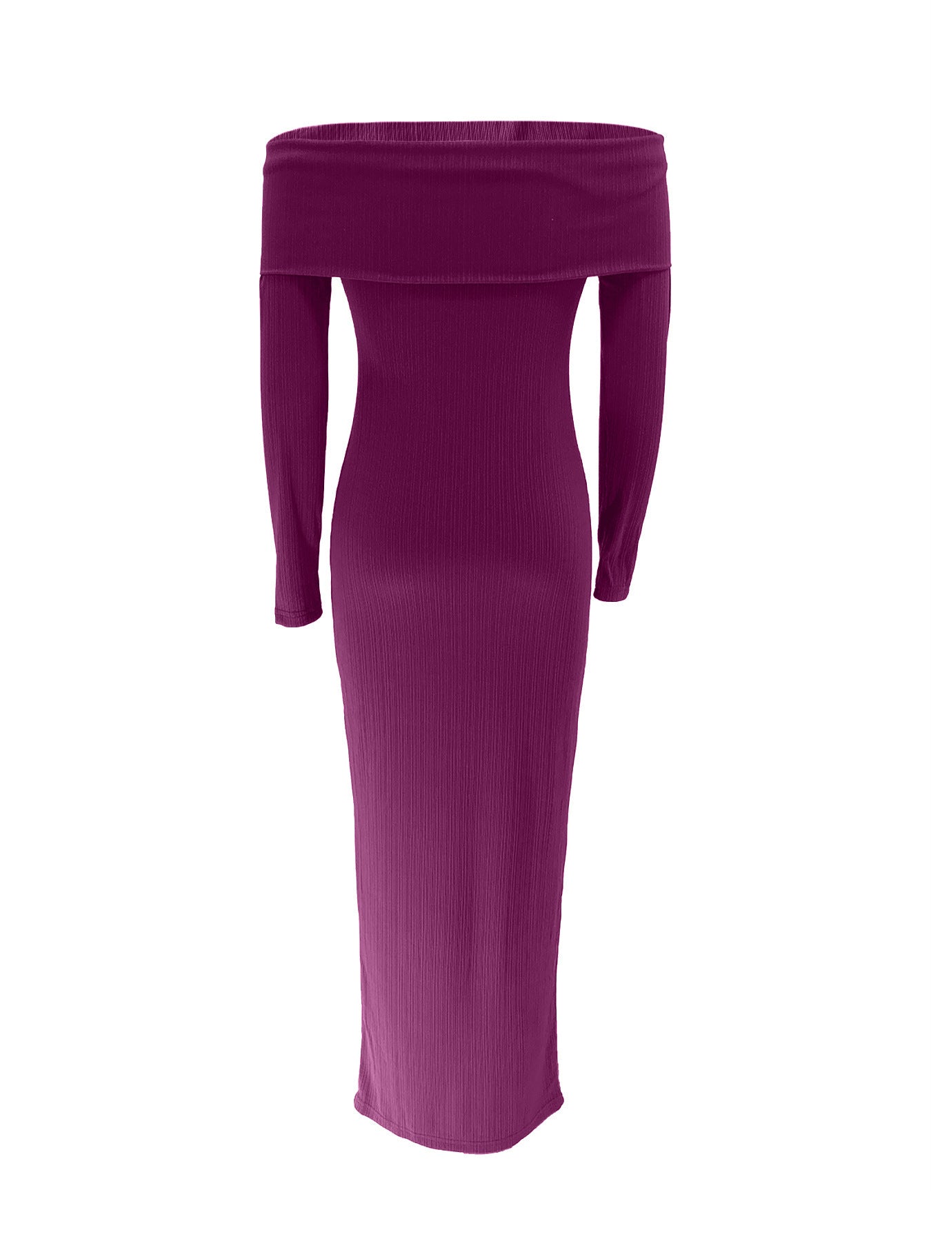 Women Off Shoulder Long Sleeve Elegant Formal Party Dress 16