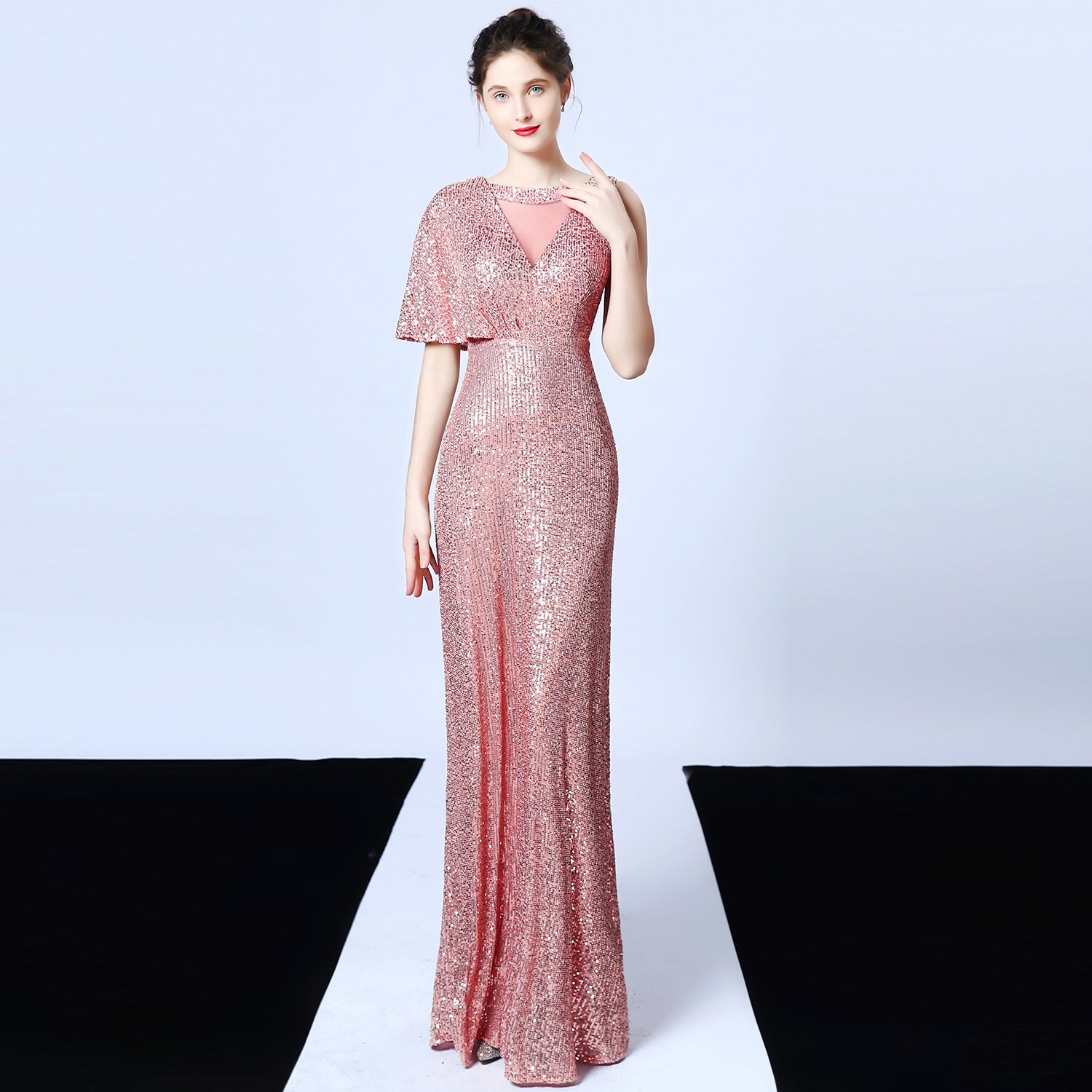 Fairy Dream Party Evening Dress Sexy Long Slim Fit Toast Dress 3