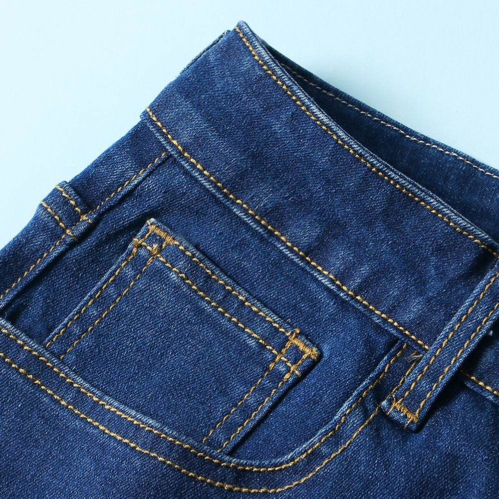 Women fashion stretchy Bell Bottom Denim Pants 12