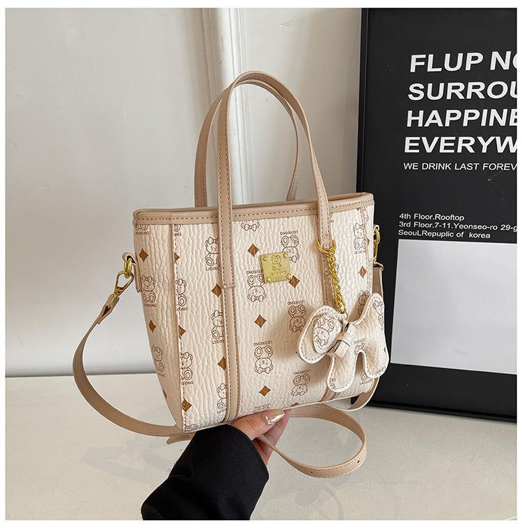 Women Popular Handbags Single Shoulder Bag Printed Bucket Bag Crossbody Bag 26