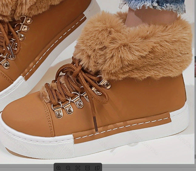 Women Winter Velvet Furry Snow Boots 7