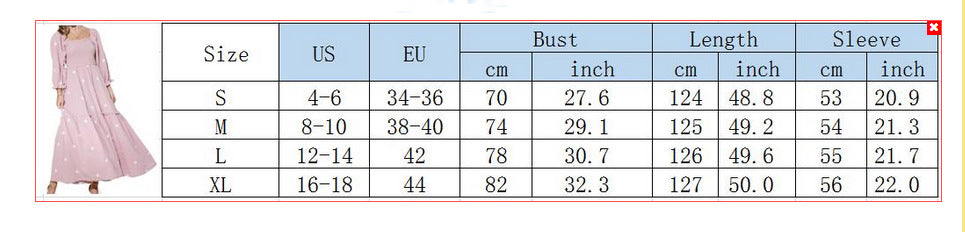 Autumn Casual Bell Bottom Sleeves Sunflower Embroidered Square Neck Swing Dress 4