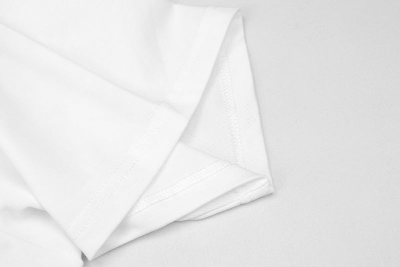 Men's Short Sleeve Solid Color Cotton T-Shirt 11