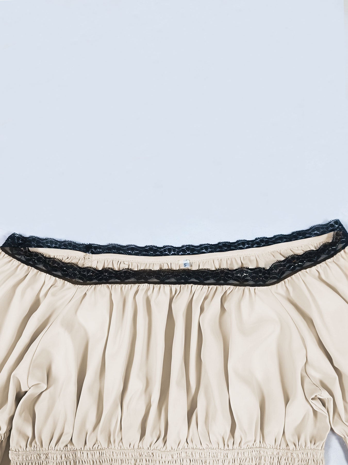 Women Summer Puff Short Sleeve Slim Fit Retro Chic A-Line Midi Dress 4