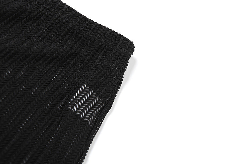 Summer Women's Fashion Trend Long-Sleeved Crop Top Lace Bra Sexy Slim Pants Set 21