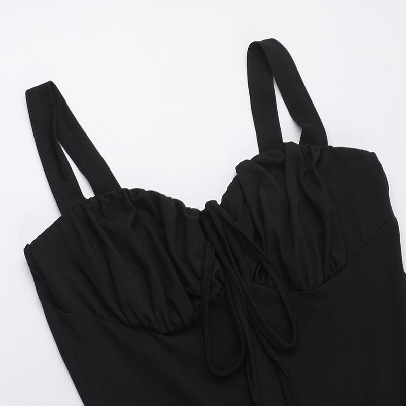 Women's Sexy Lace-Up V-Neck Jumpsuit 14