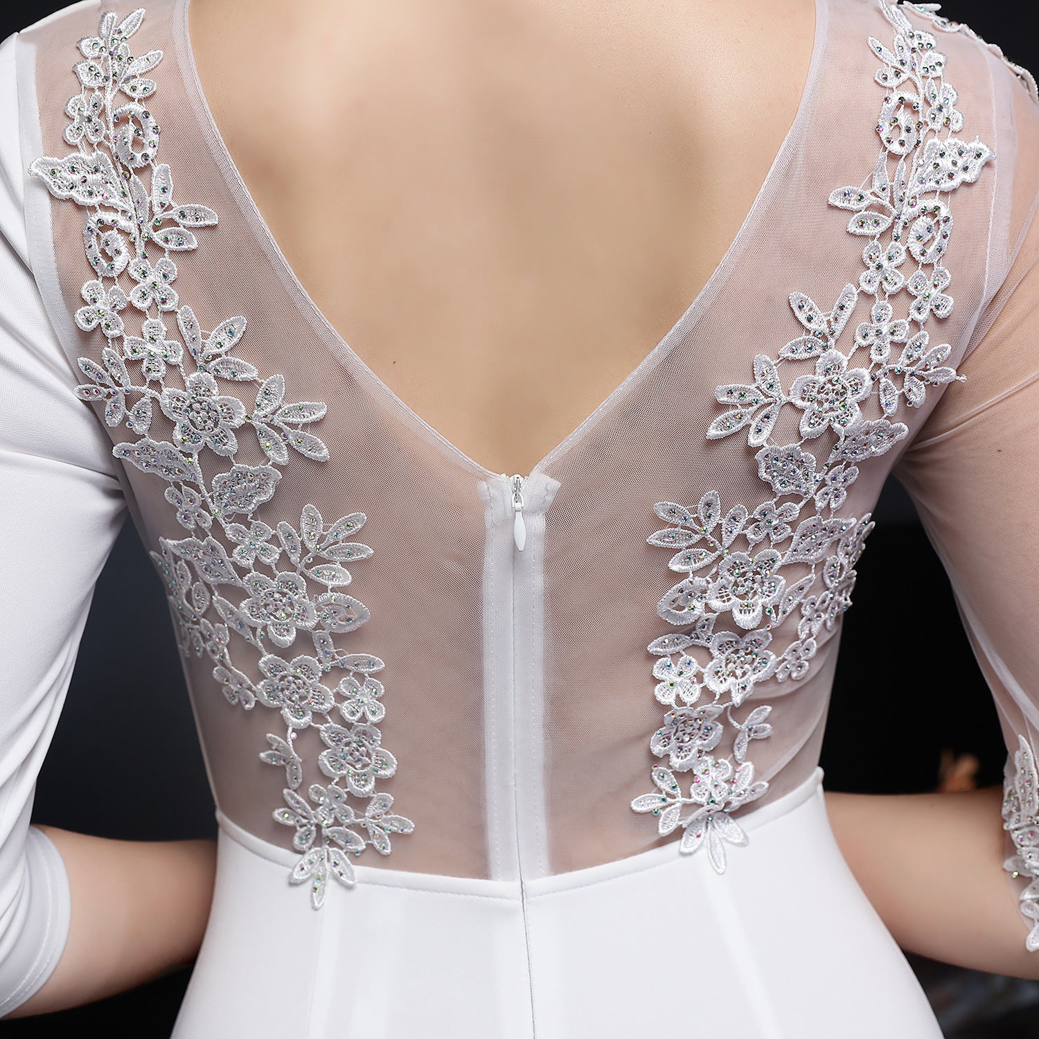 Summer Half Sleeve Mermaid Evening Dress 33