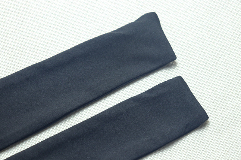 Chic Women’s Halter Neck Mermaid Dress Solid Color Cutout Long Gown 11