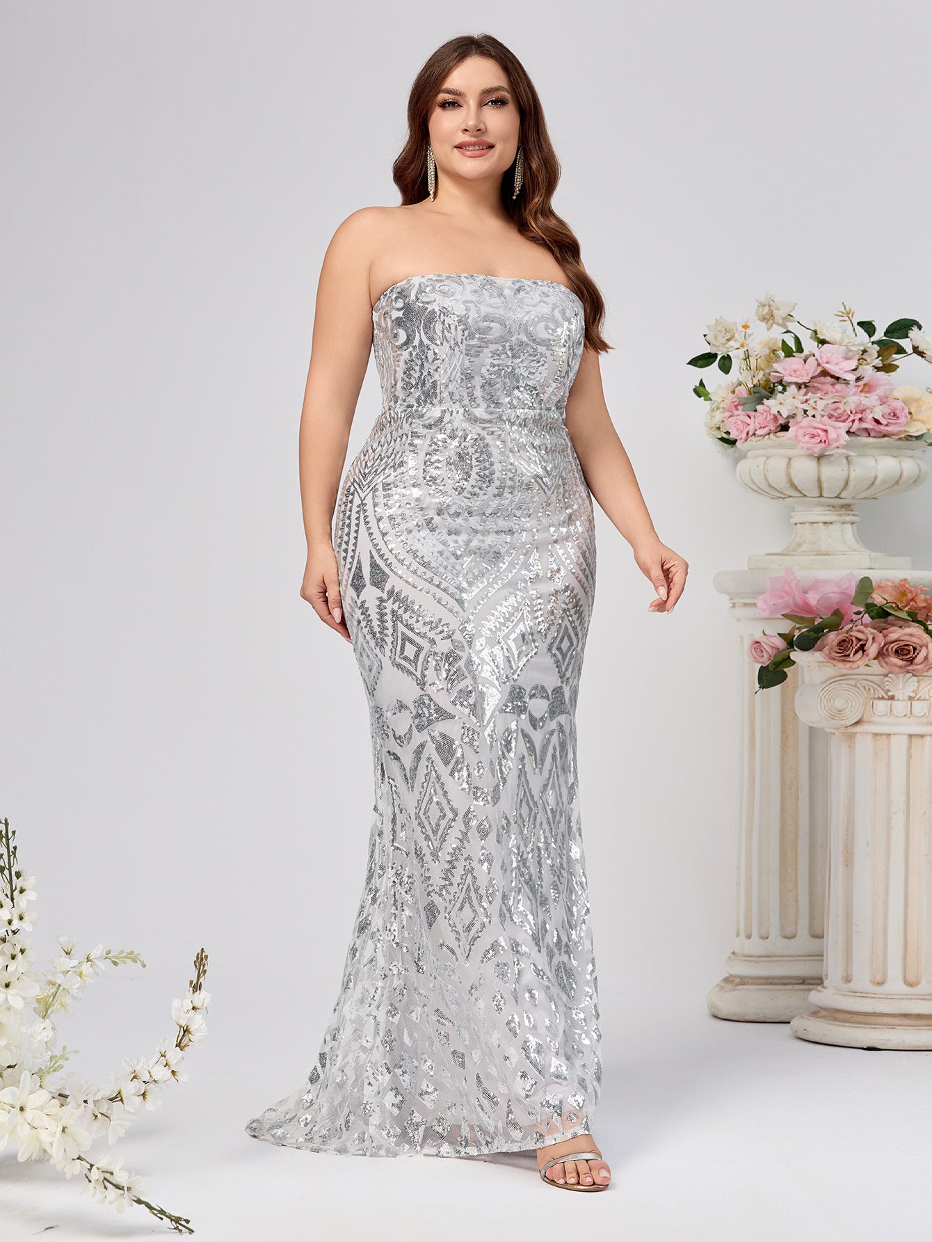 Women Sexy Strapless Sleeveless Dress 7